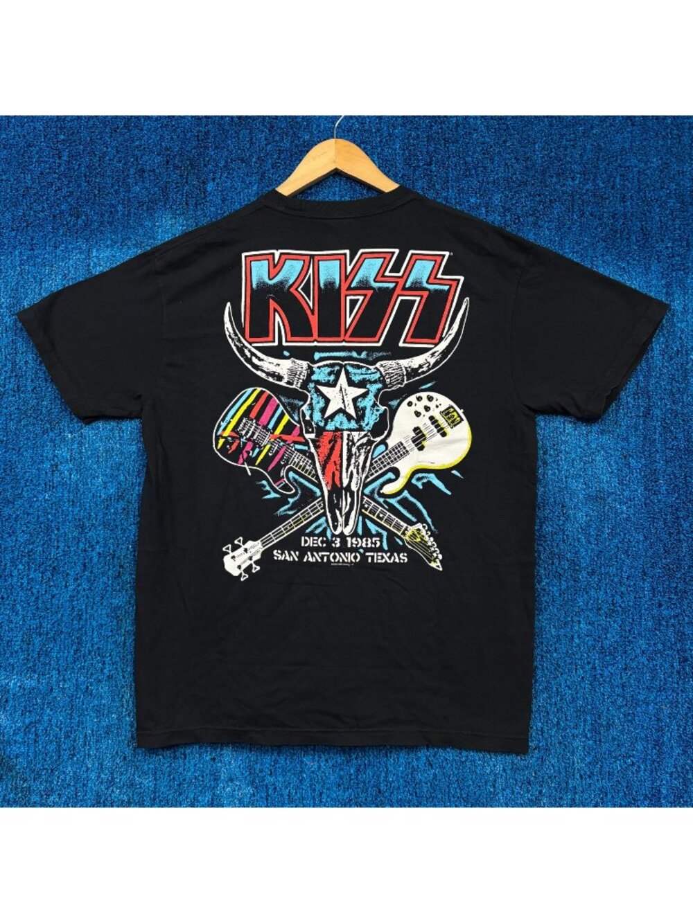 Kiss “San Antonio Texas 1985” Graphic T-Shirt Size Large